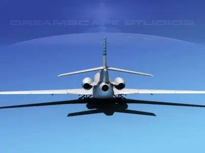 Dassault Falcon 7X V17 3D model