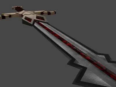 Sword Diamond Eye Low Poly 3D model