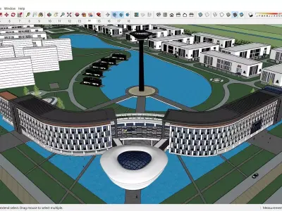 Sketchup Recreational Tourism building C6 3D model