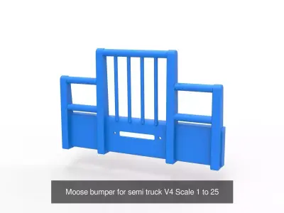 Moose bumpers Set for semi truck 3D Model Pack