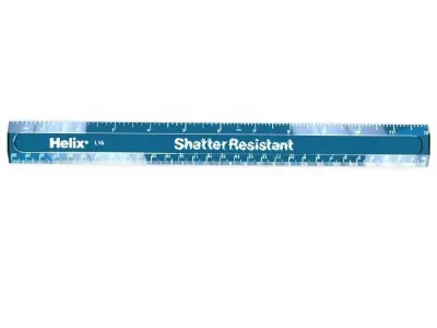 Shatter Resistant Ruler Low-poly 3D model