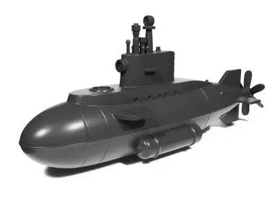 Toy submarine 2 3D print model