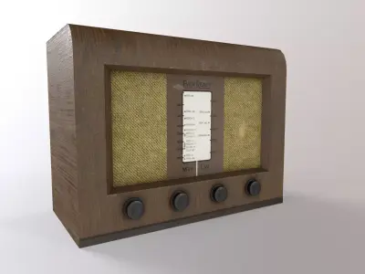1930s Radio Low-poly 3D model