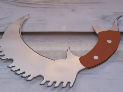 tiger knife 3D model