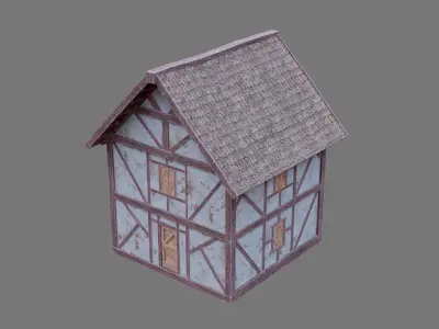 Medieval House 1 3D model purchase