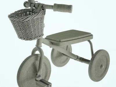 BANWOOD TRIKE Pink Chil Bike Kid Bicycle  3D model