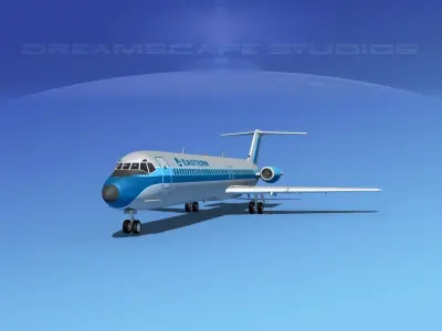 Douglas DC-9-50 Eastern 2 3D model