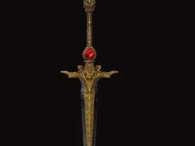 Sword 07 V2 Low-poly 3D model