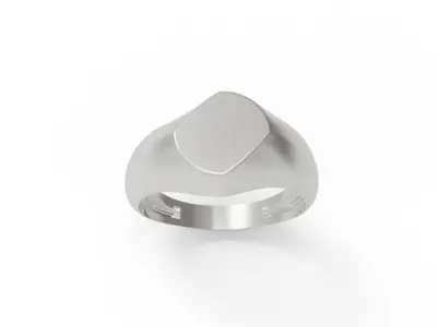 Signet ring unisex model  3D print model