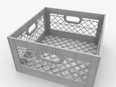 Milk Crate 3D model