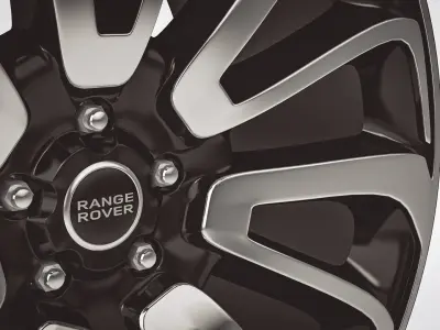Range Rover Turbine Alloy Rim 3D model