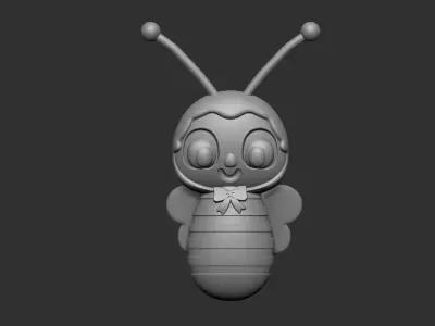 bee keychain model 3D print model