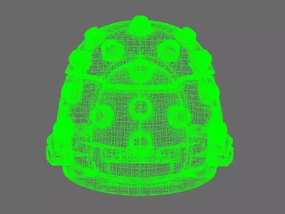 Space Knights V5 Defiant Studded Shoulder Pads Type D 3D print model