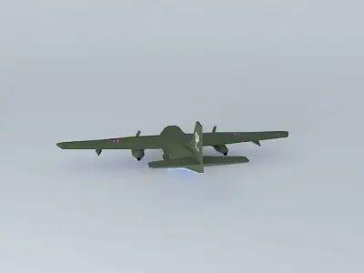 Aircraft british military Free 3D model