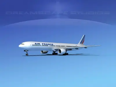 Boeing 777-300 Air France 3D model