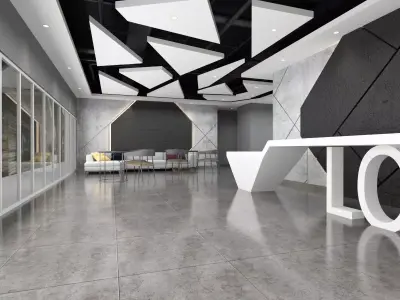 Dance Studio 3D model