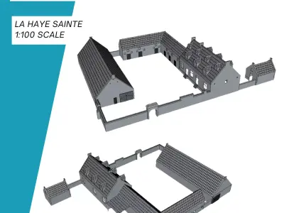 La Haye Sainte 3D print model