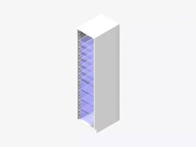 Storage Unit - Tower - Integral - Type 3 Low-poly 3D model