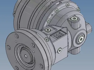 Planetary reduction gear Reggiana RA110D FS 35 3D model