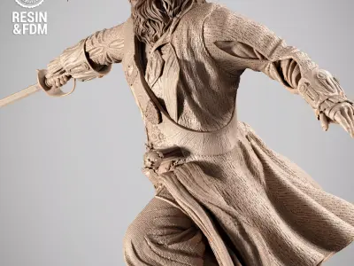 Wicked Movies Barbossa Sculpture 3D print model