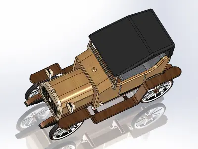Retro car Le Zebre 3D print model purchase