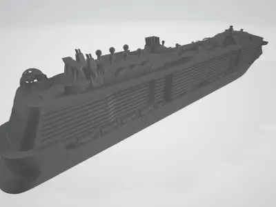 Odyssey Of The Seas cruise ship 3D print model 3D print model