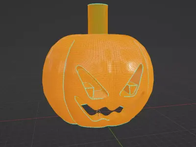 Custom3Dprint Minifigure Accessory - Pumpkinhead 3D print model