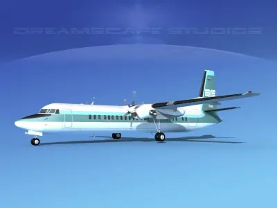 Fokker F-60 Transamerica 3D model
