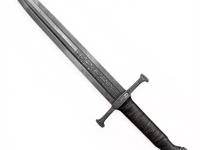 Viking Sword 3D Model v04 Low-poly 3D model