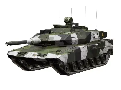 Stridsvagn 122 Swedish Army Tank Low-poly 3D model