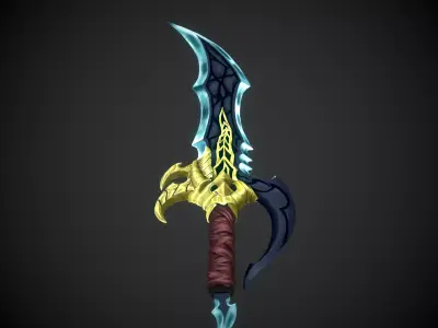 Solo Leveling knife Low-poly 3D model