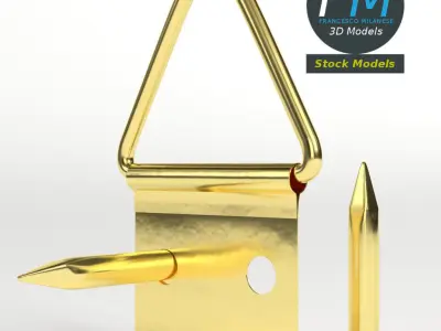 Picture frame hanger kit 3D model