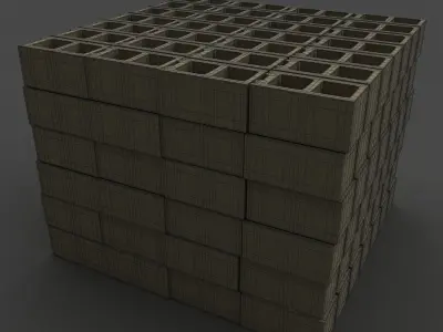 Cinder Blocks 3D model