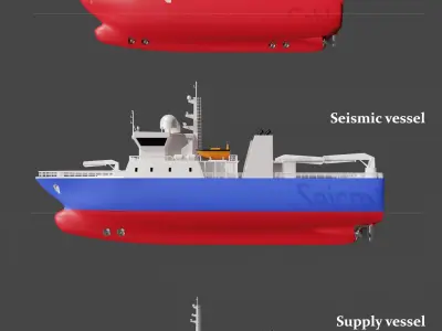 Set of schematic vessels Free 3D model