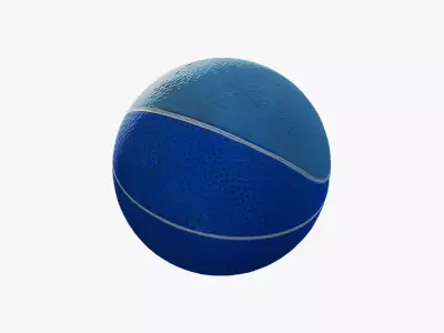 Anydrafts Rubber ball 01 Low-poly 3D model