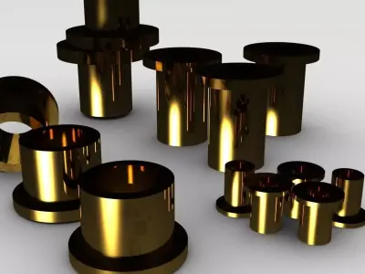 Flanged Bushing Ipart Factory Free 3D model