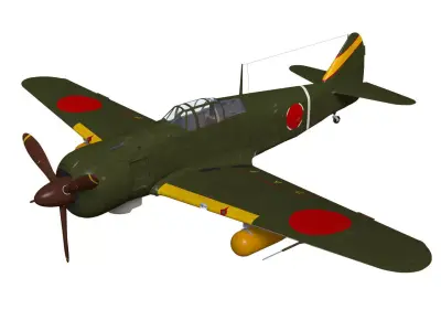 Kawasaki Ki100 Early 3D model