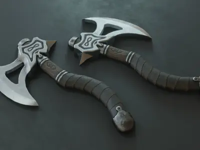 Infinity Ax Low-poly 3D model