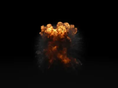 Super Realistic Explosion 10 - vdb animated 3D model