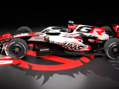 2026 Godzilla HAAS F1 - Japan Special Livery 3D model