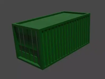 Containers shipping container Free low-poly 3D model purchase