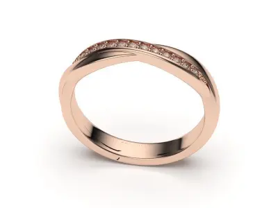 solitaire with ring sizes  8 part S54 3D print model