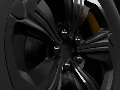wheel 3D model V3