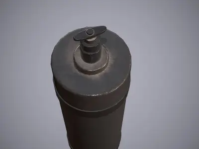 Gastank metal bottle Free low-poly 3D model