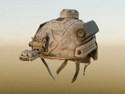 Special forces helmet Free low-poly 3D model