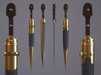 Dagger of the Mountain Brigades 3D model