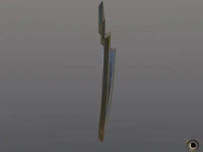 Web Shield Low-poly 3D model