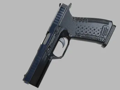 Hand Gun Low-poly 3D model purchase