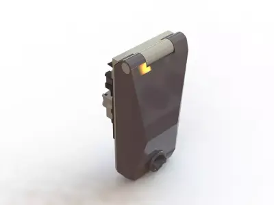 Weidmuller Frontcom Vario 1TOM10A 1RJ45 USB PL  Access Panel 3D model