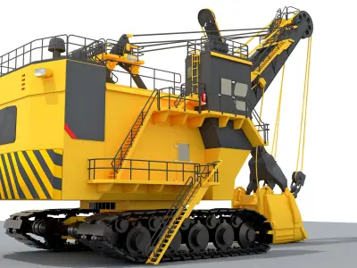  Rope Shovel 3D model 3D model